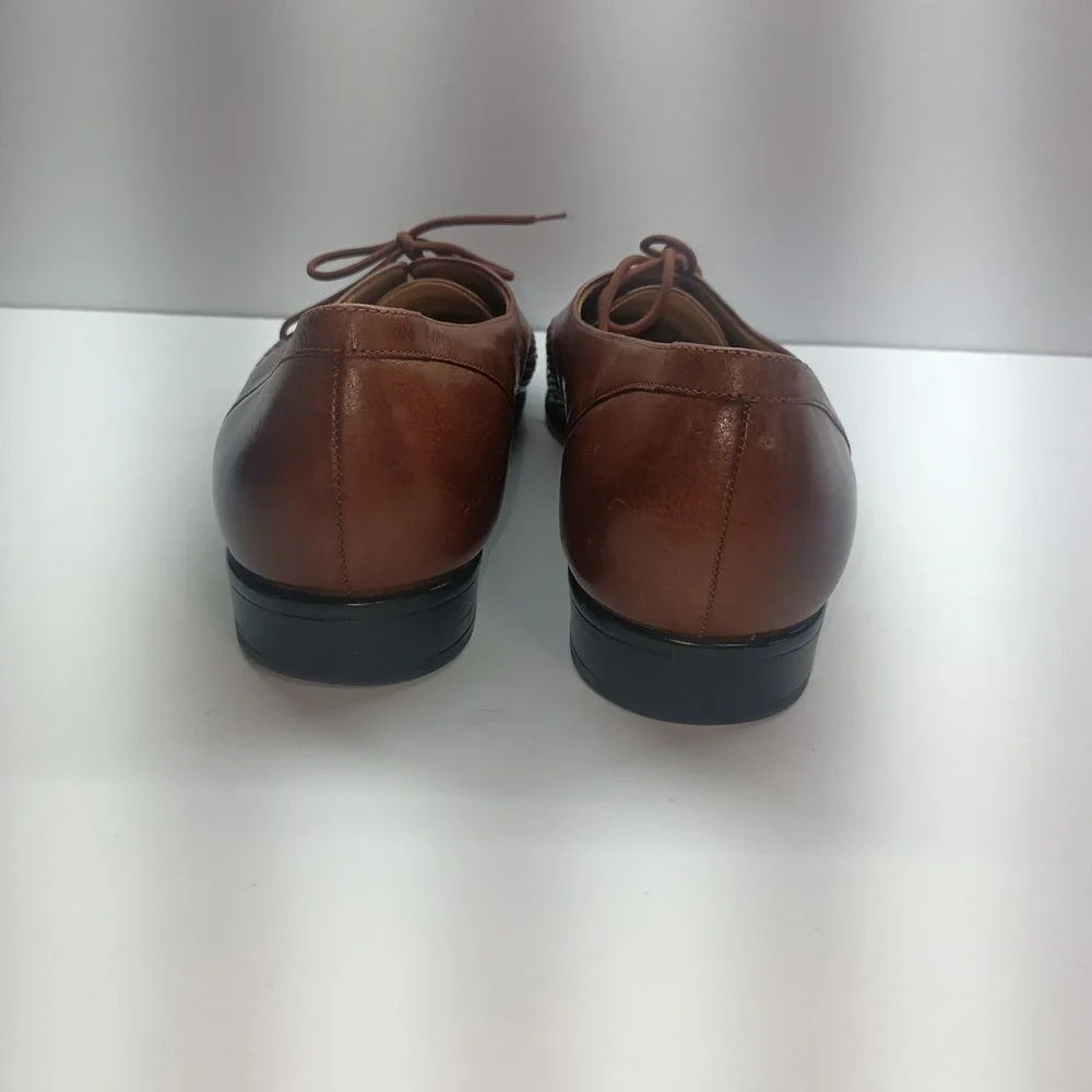 Trotter's‎ Men's Size 7 Brown Herringbone Oxford Loafers